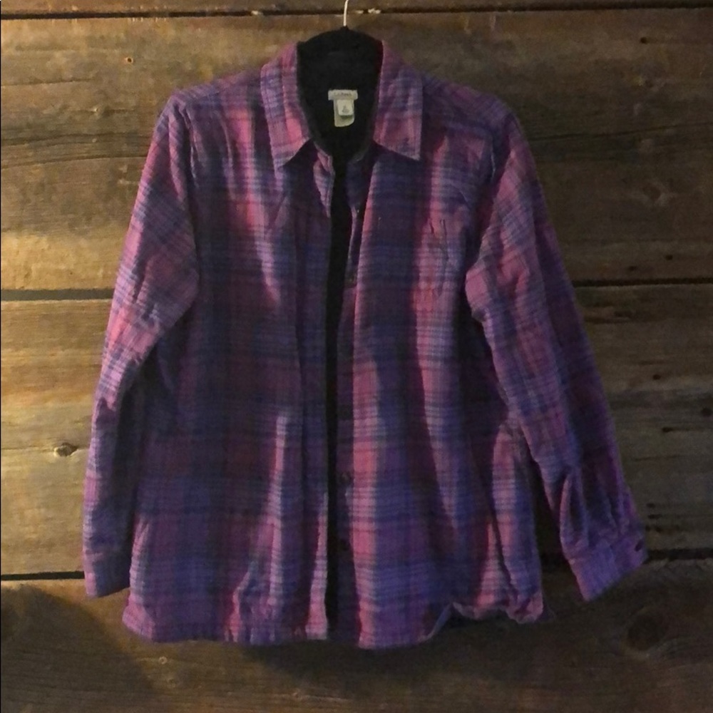L. L. Bean Flannel with Fleece Interior